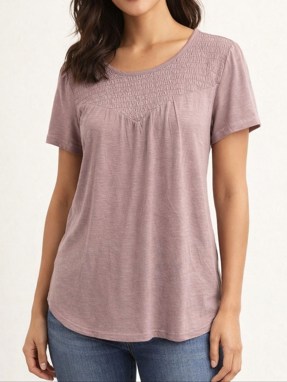 Maurices Light Purple Short Sleeve Knit Top NWT